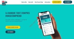 Aperçu du site web de ma French bank
