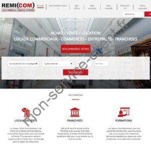 Aperçu du site web Remicom