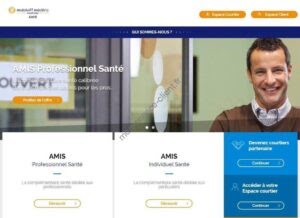 Aperçu de la page d’assistance du site Amis