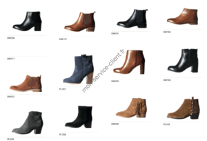 Modèles de chaussures disponibles sur l'atelier Tropézien