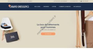 Aperçu du site web le grand dressing