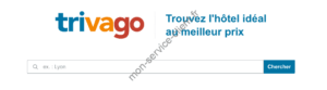 Barre de recherche Trivago