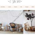 Page accueil site le joli shop