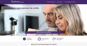 Aperçu du site web Optimum Finances