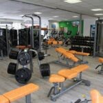 Aperçu d'une salle de sport Orange bleue