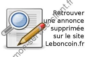 Annonce supprimée ?