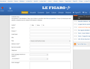 Formulaire Figaro