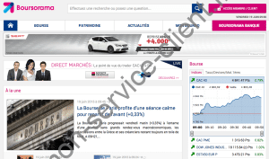 Capture du site officiel Boursorama Banque