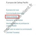 contacter Cathay Airlines