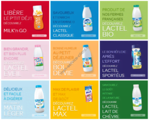 Liste de produits Lactel