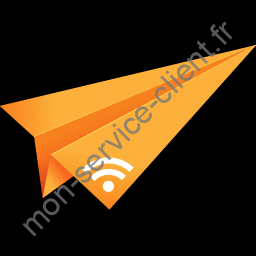 Icone message orange open