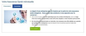 Aperçu du site web Aon