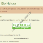 coordonnées de contact de Bio natura