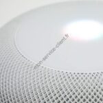 photo d'illustration d'une enceinte apple allumée