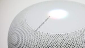 photo d'illustration d'une enceinte apple allumée