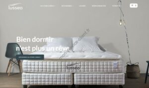 Aperçu du site web de Lusseo - photo représentant un matelas
