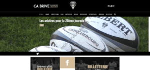 Aperçu du site web de Club Athlétique brive