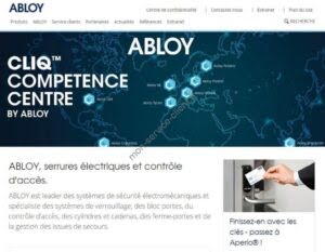 Aperçu du site web Assa Abloy