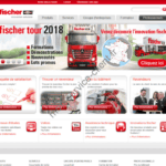 Aperçu du site web de fixations fischer