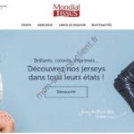 Aperçu du site web Mondial Tissus
