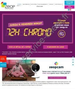 Aperçu du site web Zeop