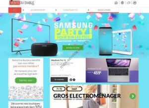 Aperçu du site web vente du diable