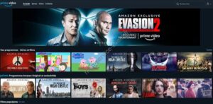 Exemple de contenu disponible sur la plateforme Amazon prime videos