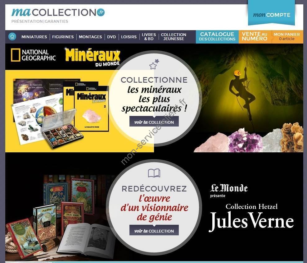 Aperçu du site web Macollection.fr