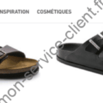 Exemple de modèles de chaussures en vente sur le site birkenstock