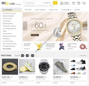 Aperçu du site web de DH gate